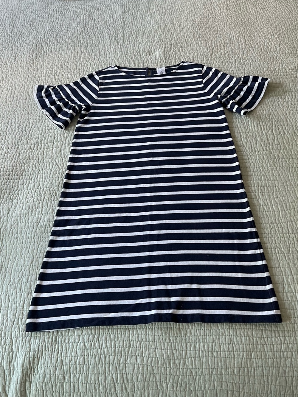 Crewcuts Navy and White Striped Casual Dress